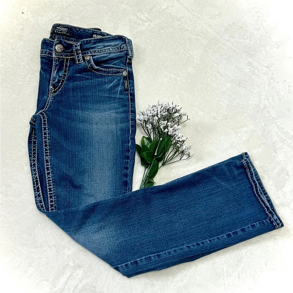 Silver Suki Mid Slim Bootcut Denim Jean - Size 28 - Picture 1 of 12